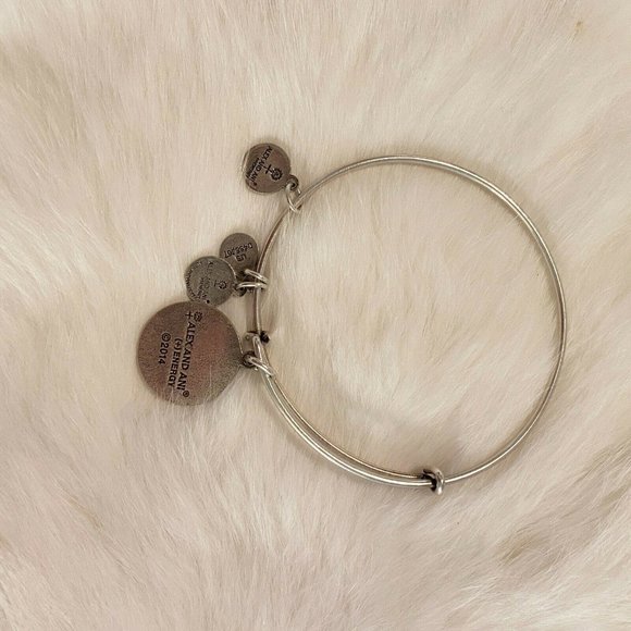 ALex and Ani Star of David Bangle Bracelet Silver Tone Metal Adjustable 6044 - Picture 11 of 12